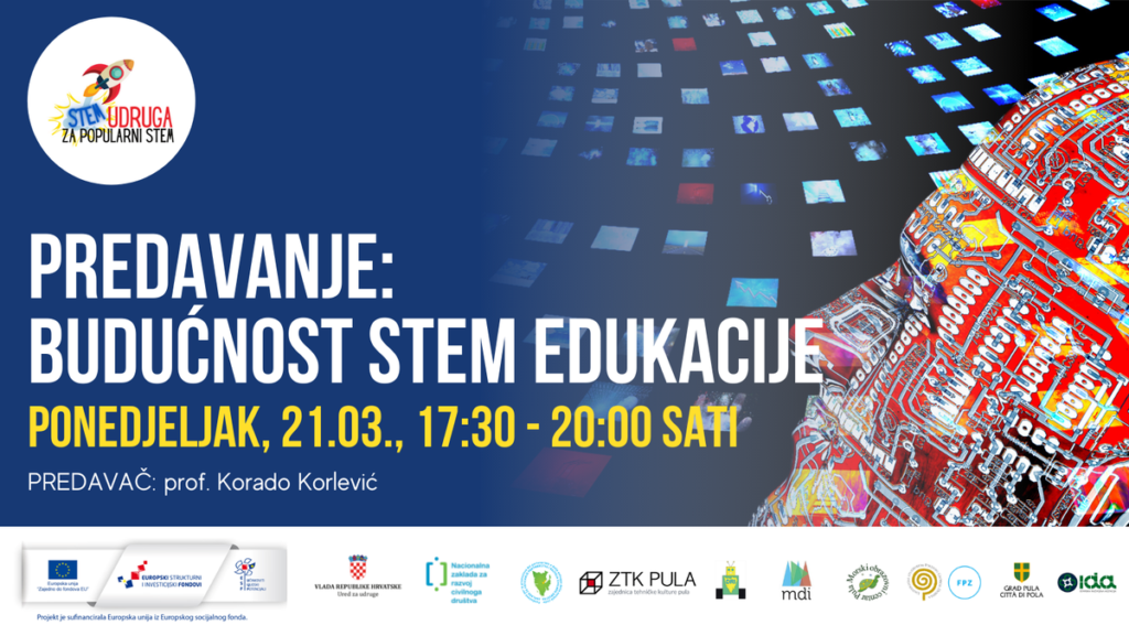 U sklopu projekta STEM organizira se drugo predavanje o popularno znanstvenim temama