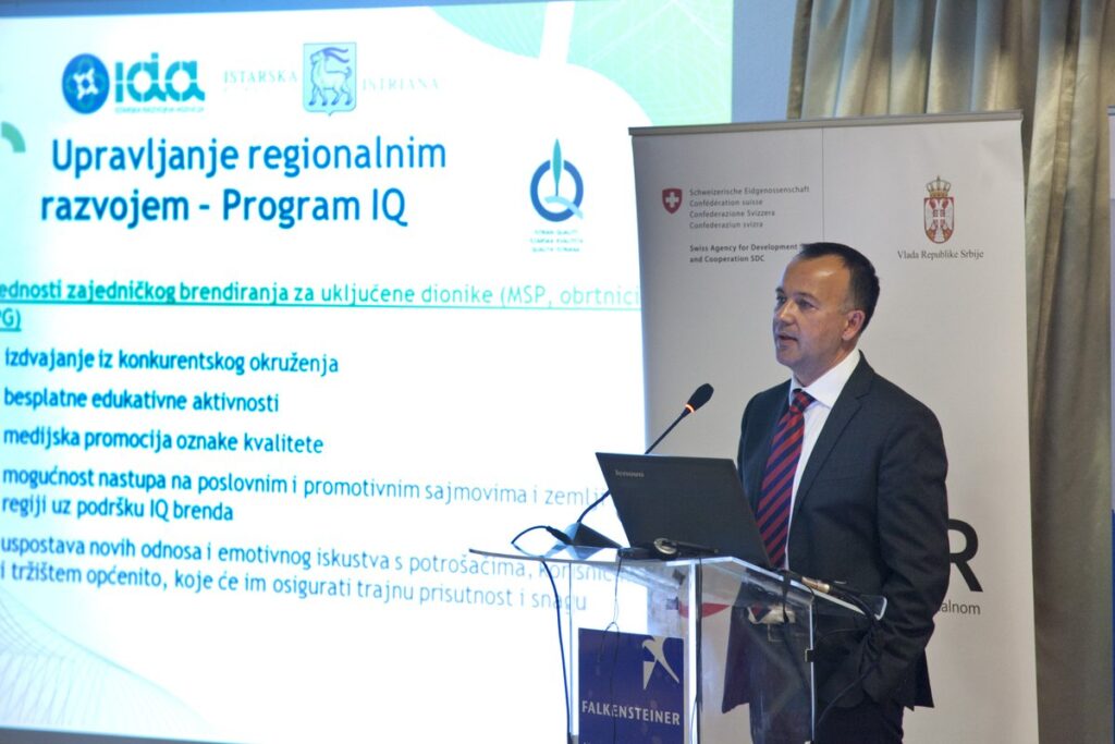 Sabatti na međunarodnoj konferenciji u Beogradu o brendiranju kvalitetnih istarskih proizvoda putem oznake IQ