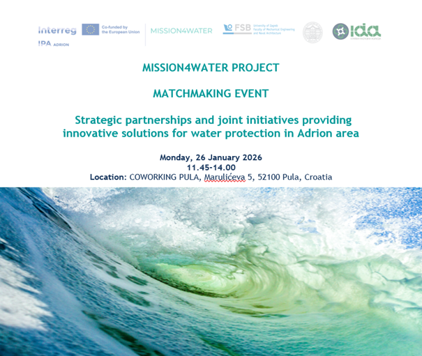 Poziv na edukaciju, umrežavanje i povezivanje s poduzetnicima u sklopu projekta MISSION4WATER